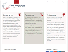 Tablet Screenshot of cyberis.co.uk